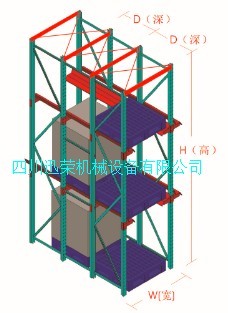 重型贯通式货架